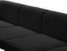 Meridian Furniture - Alina 116.5" Velvet Upholstered 8 Piece Modular Sectional - 604Black-Sec8B - GreatFurnitureDeal