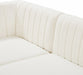 Meridian Furniture - Alina 142" Velvet Upholstered 8 Piece Modular Sectional - 604Cream-Sec8C - GreatFurnitureDeal