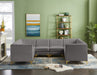 Meridian Furniture - Alina 116.5" Velvet Upholstered 8 Piece Modular Sectional - 604Grey-Sec8B - GreatFurnitureDeal