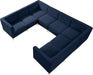 Meridian Furniture - Alina 116.5" Velvet Upholstered 8 Piece Modular Sectional - 604Navy-Sec8B - GreatFurnitureDeal