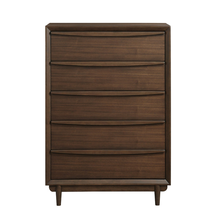 Homelegance - Astrid 6 Piece California King Platform Bedroom Set in Walnut - 1501K-1CK-6SET - GreatFurnitureDeal