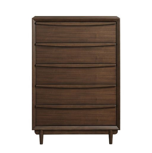 Homelegance - Astrid 5 Drawer Chest in Walnut - 1501-9 - GreatFurnitureDeal