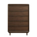 Homelegance - Astrid 5 Drawer Chest in Walnut - 1501-9 - GreatFurnitureDeal