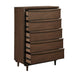 Homelegance - Astrid 5 Drawer Chest in Walnut - 1501-9 - GreatFurnitureDeal