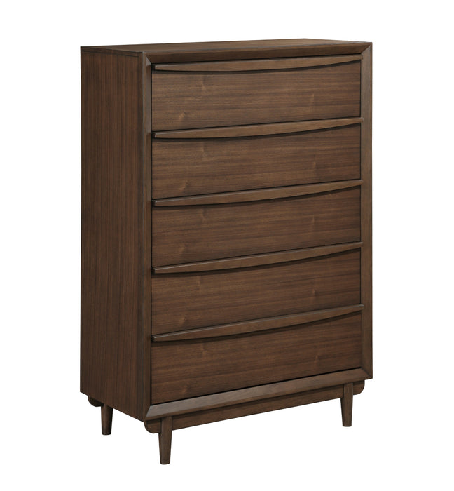 Homelegance - Astrid 6 Piece California King Platform Bedroom Set in Walnut - 1501K-1CK-6SET - GreatFurnitureDeal