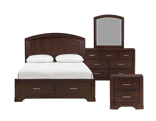 Homelegance - Hudson 3 Piece King Platform Storage Bedroom Set in Cherry - 1520CHK-1EK-3SET - GreatFurnitureDeal