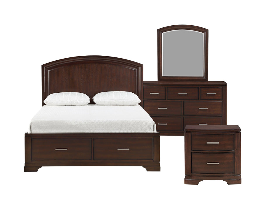 Homelegance - Hudson 3 Piece King Platform Storage Bedroom Set in Cherry - 1520CHK-1EK-3SET - GreatFurnitureDeal