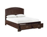 Homelegance - Hudson King Platform Bed with Footboard Storage in Cherry - 1520CHK-1EK - GreatFurnitureDeal