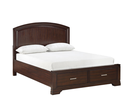 Homelegance - Hudson King Platform Bed with Footboard Storage in Cherry - 1520CHK-1EK - GreatFurnitureDeal