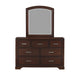 Homelegance - Hudson 7 Drawer Dresser in Cherry - 1520CH-5 - GreatFurnitureDeal