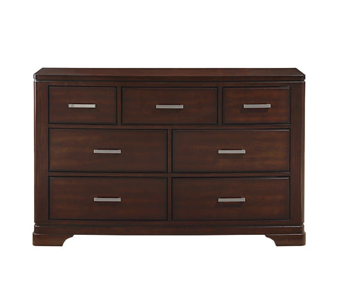 Homelegance - Hudson 7 Drawer Dresser in Cherry - 1520CH-5 - GreatFurnitureDeal