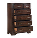 Homelegance - Hudson 6 Drawer Chest in Cherry - 1520CH-9 - GreatFurnitureDeal