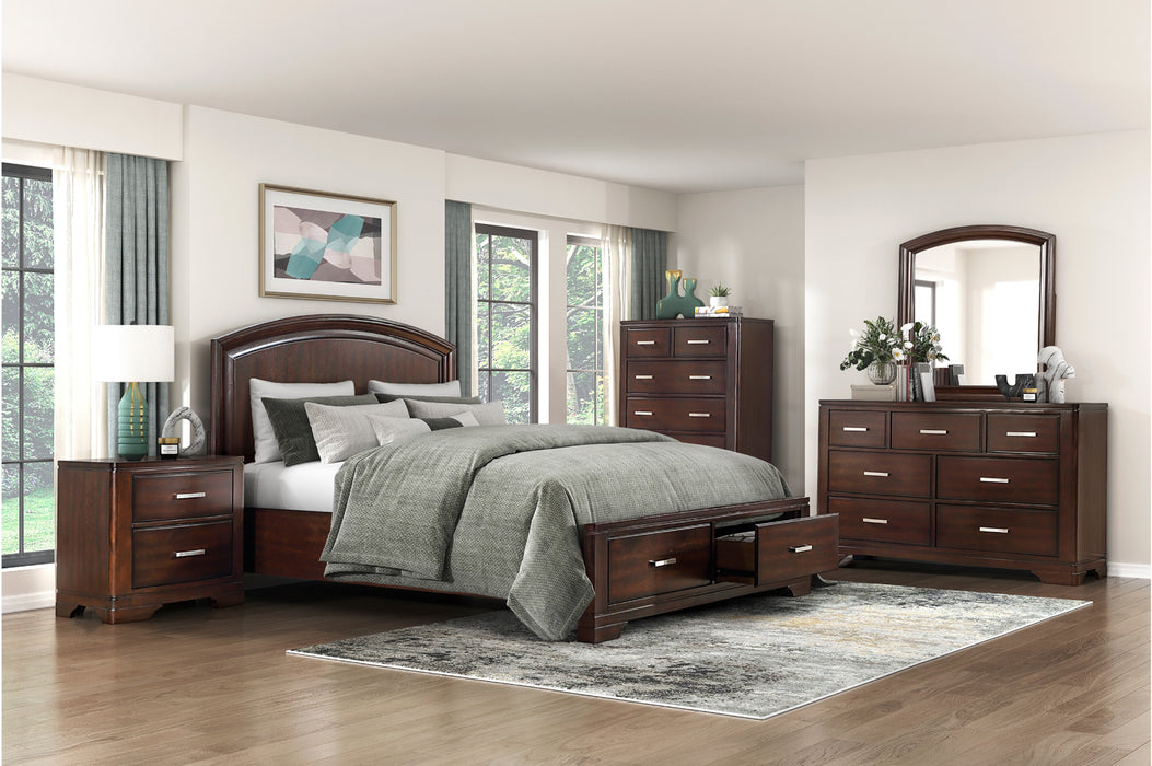 Homelegance - Hudson 7 Drawer Dresser in Cherry - 1520CH-5 - GreatFurnitureDeal