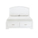 Homelegance - Hudson Full Platform Bed with Footboard Storage in White - 1520WHF-1 - GreatFurnitureDeal