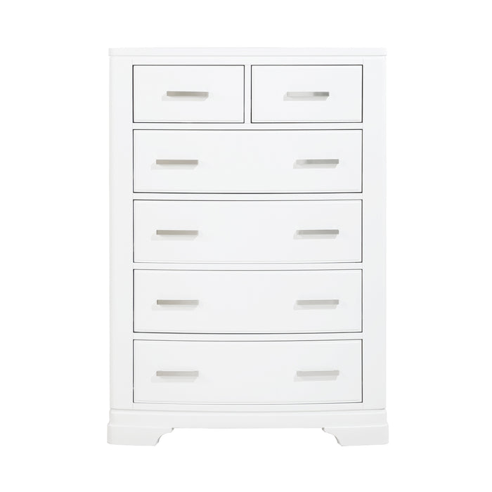 Homelegance - Hudson 6 Piece Full Platform Storage Bedroom Set in White - 1520WHF-1-6SET - GreatFurnitureDeal