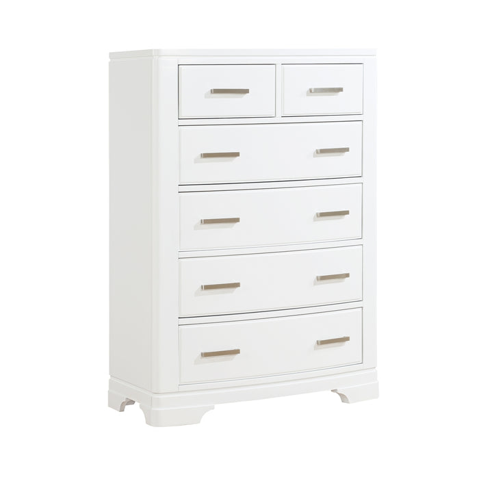 Homelegance - Hudson 6 Piece California King Platform Storage Bedroom Set in White - 1520WHK-1CK-6SET - GreatFurnitureDeal