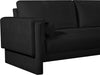 Meridian Furniture - Madeline 89" Black Chenille Fabric Upholstered Sofa - 152Black-S - GreatFurnitureDeal