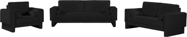 Meridian Furniture - Madeline 89" Black Chenille Fabric Upholstered Sofa - 152Black-S - GreatFurnitureDeal