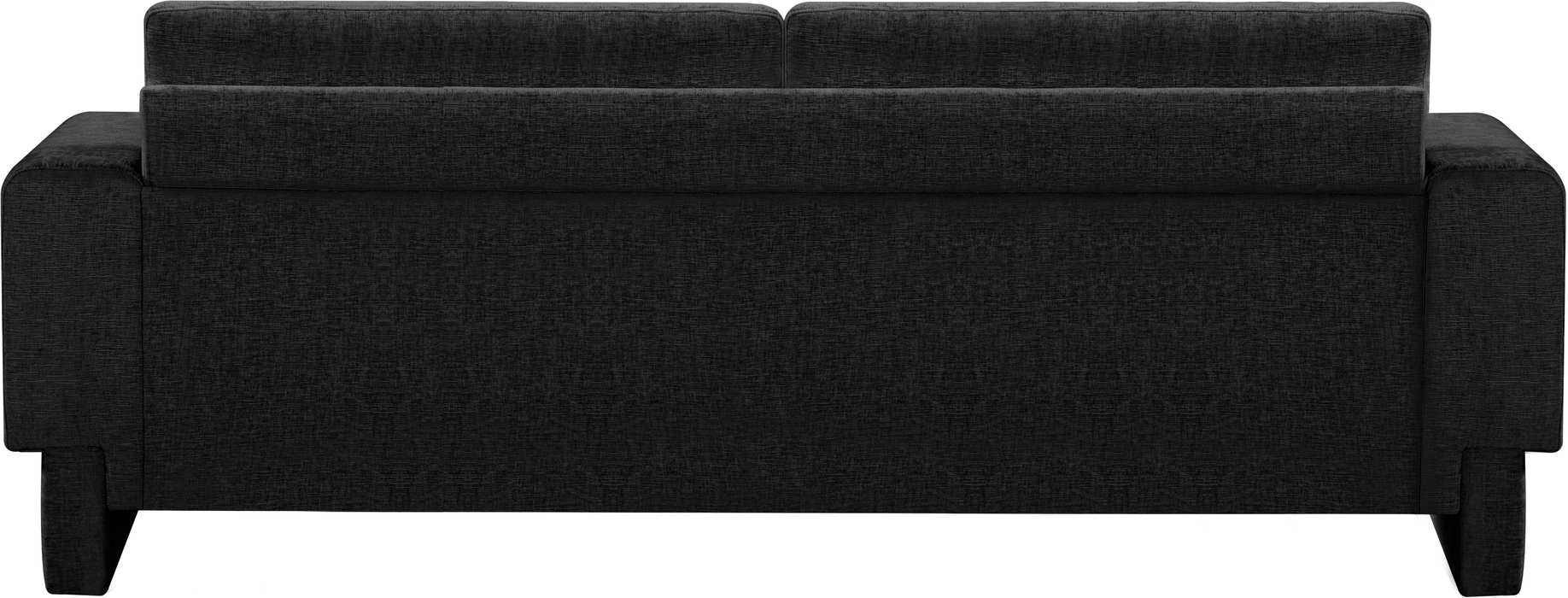 Meridian Furniture - Madeline 89" Black Chenille Fabric Upholstered Sofa - 152Black-S - GreatFurnitureDeal