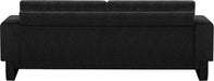 Meridian Furniture - Madeline 89" Black Chenille Fabric Upholstered Sofa - 152Black-S - GreatFurnitureDeal