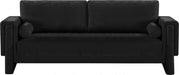 Meridian Furniture - Madeline 89" Black Chenille Fabric Upholstered Sofa - 152Black-S - GreatFurnitureDeal
