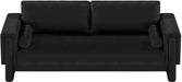 Meridian Furniture - Madeline 89" Black Chenille Fabric Upholstered Sofa - 152Black-S - GreatFurnitureDeal