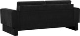 Meridian Furniture - Madeline 89" Black Chenille Fabric Upholstered Sofa - 152Black-S - GreatFurnitureDeal