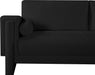 Meridian Furniture - Madeline 89" Black Chenille Fabric Upholstered Sofa - 152Black-S - GreatFurnitureDeal