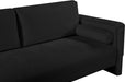 Meridian Furniture - Madeline 89" Black Chenille Fabric Upholstered Sofa - 152Black-S - GreatFurnitureDeal