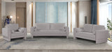 Meridian Furniture - Madeline 89" Grey Chenille Fabric Upholstered Sofa - 152Grey-S - GreatFurnitureDeal