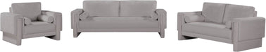 Meridian Furniture - Madeline 89" Grey Chenille Fabric Upholstered Sofa - 152Grey-S - GreatFurnitureDeal
