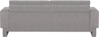 Meridian Furniture - Madeline 89" Grey Chenille Fabric Upholstered Sofa - 152Grey-S - GreatFurnitureDeal