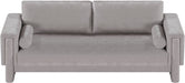 Meridian Furniture - Madeline 89" Grey Chenille Fabric Upholstered Sofa - 152Grey-S - GreatFurnitureDeal