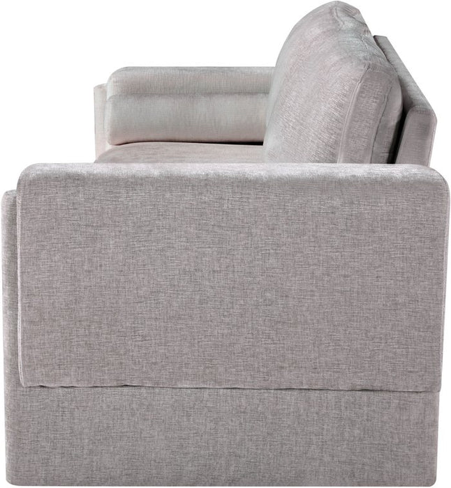 Meridian Furniture - Madeline 89" Grey Chenille Fabric Upholstered Sofa - 152Grey-S - GreatFurnitureDeal
