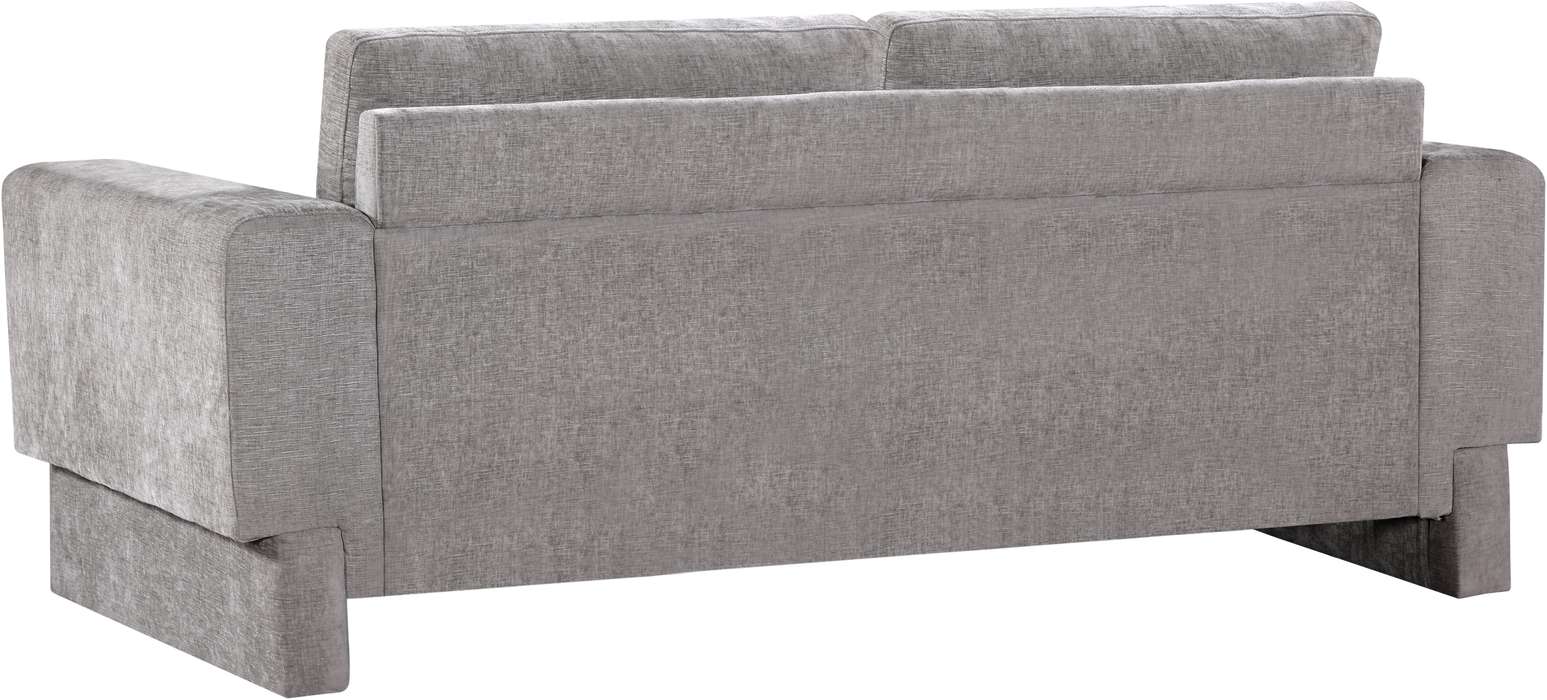 Meridian Furniture - Madeline 89" Grey Chenille Fabric Upholstered Sofa - 152Grey-S - GreatFurnitureDeal