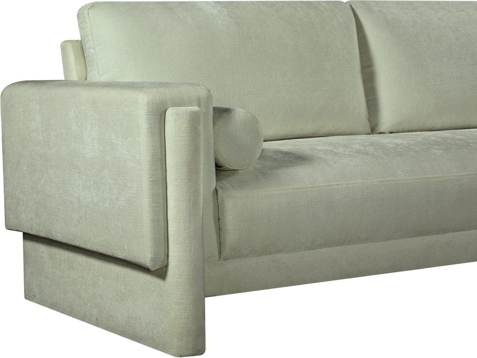 Meridian Furniture - Madeline 89" Mint Chenille Fabric Upholstered Sofa - 152Mint-S - GreatFurnitureDeal