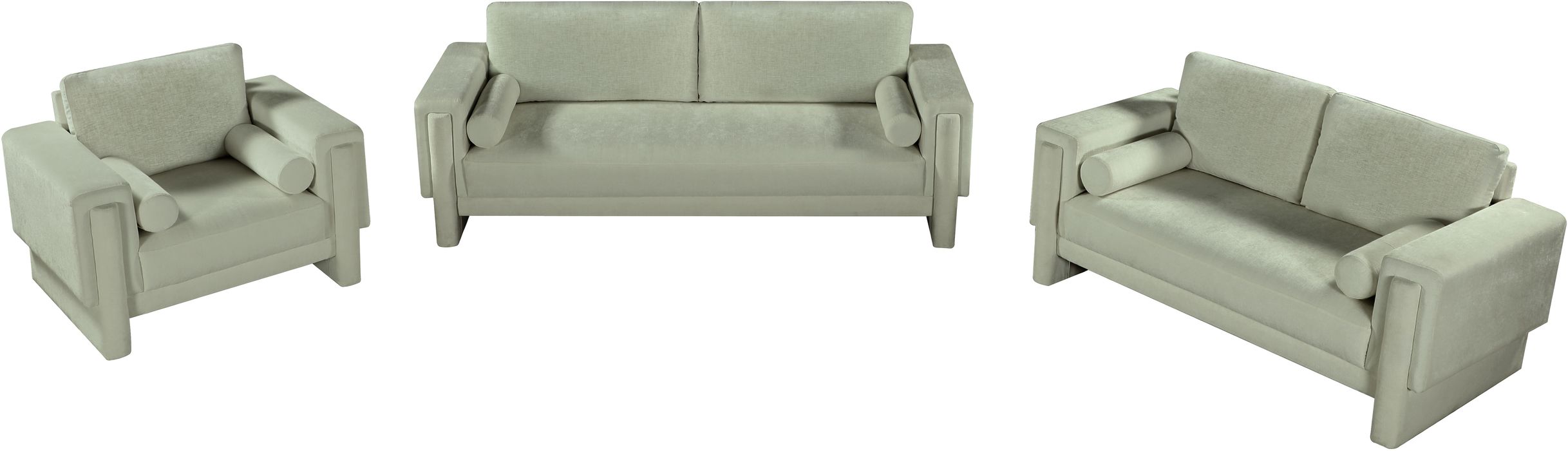 Meridian Furniture - Madeline 89" Mint Chenille Fabric Upholstered Sofa - 152Mint-S - GreatFurnitureDeal