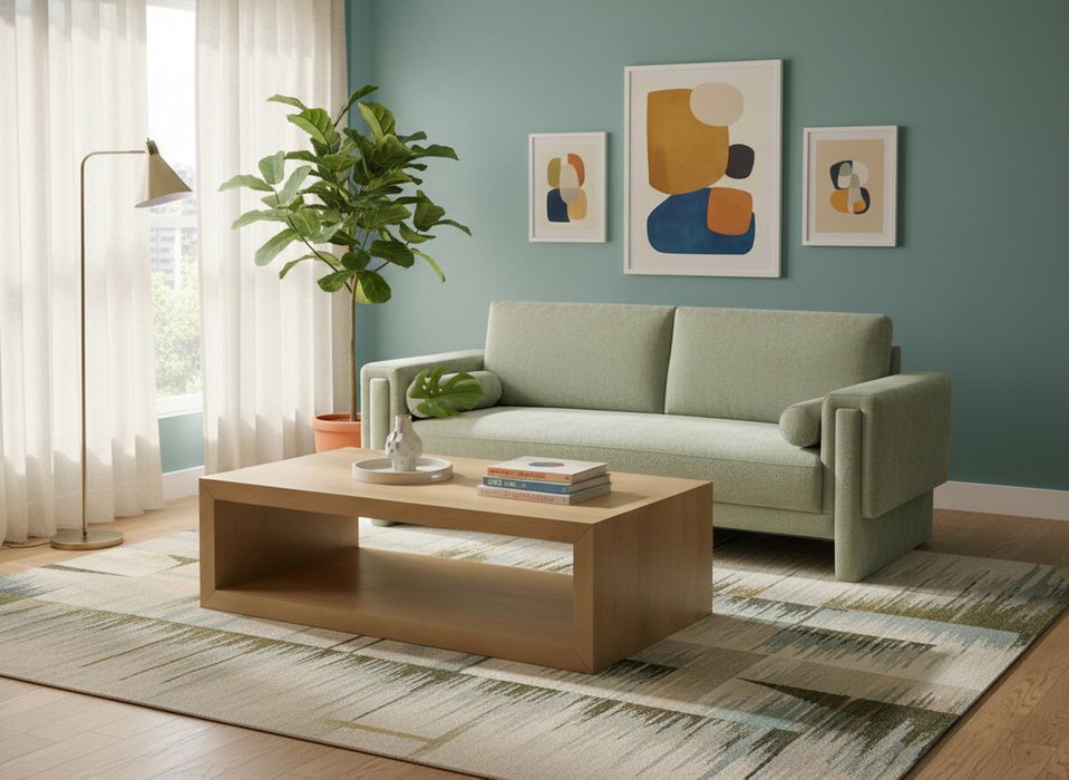 Meridian Furniture - Madeline 89" Mint Chenille Fabric Upholstered Sofa - 152Mint-S - GreatFurnitureDeal