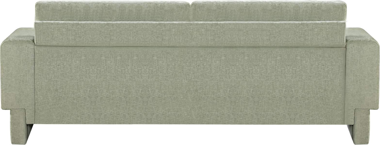 Meridian Furniture - Madeline 89" Mint Chenille Fabric Upholstered Sofa - 152Mint-S - GreatFurnitureDeal