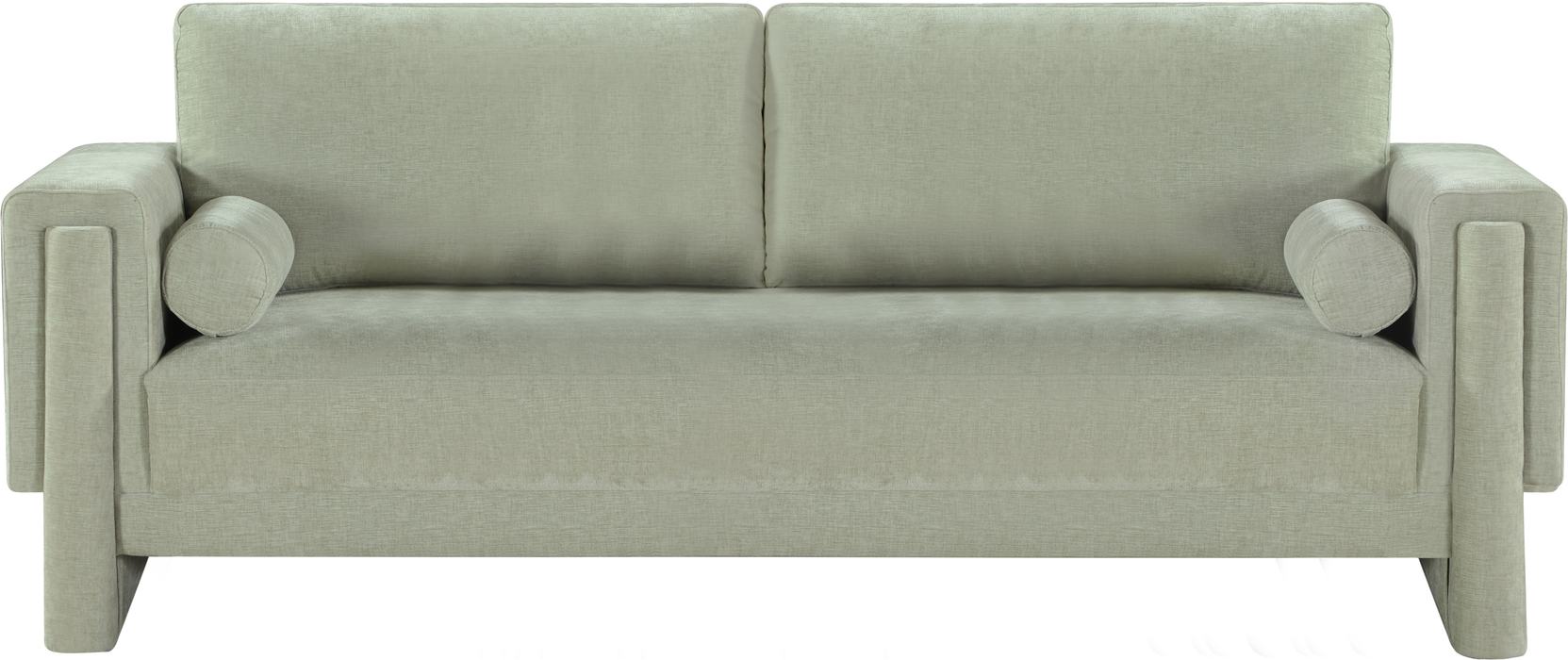 Meridian Furniture - Madeline 89" Mint Chenille Fabric Upholstered Sofa - 152Mint-S - GreatFurnitureDeal