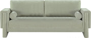Meridian Furniture - Madeline 89" Mint Chenille Fabric Upholstered Sofa - 152Mint-S - GreatFurnitureDeal
