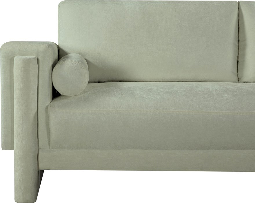 Meridian Furniture - Madeline 89" Mint Chenille Fabric Upholstered Sofa - 152Mint-S - GreatFurnitureDeal