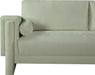 Meridian Furniture - Madeline 89" Mint Chenille Fabric Upholstered Sofa - 152Mint-S - GreatFurnitureDeal
