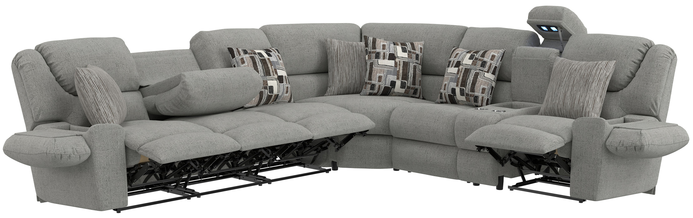 Catnapper - Quinn 3 Piece Sectional Sofa in Nature - 153-36-37-38-NAT - GreatFurnitureDeal