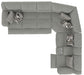 Catnapper - Quinn 3 Piece Sectional Sofa in Nature - 153-36-37-38-NAT - GreatFurnitureDeal