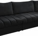 Meridian Furniture - Jacob 140" Velvet Upholstered 8 Piece Modular Sectional - 649Black-Sec8A - GreatFurnitureDeal