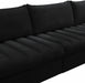 Meridian Furniture - Jacob 140" Velvet Upholstered 8 Piece Modular Sectional - 649Black-Sec8A - GreatFurnitureDeal