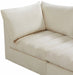 Meridian Furniture - Jacob 140" Velvet Upholstered 7 Piece Modular Sectional - 649Cream-Sec7A - GreatFurnitureDeal