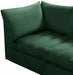 Meridian Furniture - Jacob 140" Velvet Upholstered 8 Piece Modular Sectional - 649Green-Sec8A - GreatFurnitureDeal