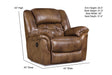 Motion Ease - Denver Power Rocking Recliner in Saddle - 155-98-15 - GreatFurnitureDeal